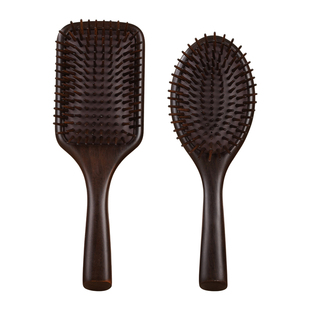 天然黑檀木梳子礼盒装气垫梳子蓬松颅顶梳子家用头皮按摩梳气囊梳