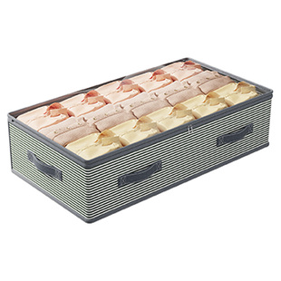 床底收纳箱家用扁平大容量羽绒服被子收纳袋玩具整理箱衣服编织袋