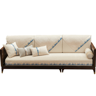 沙发垫新中式实木红木套罩高档防滑坐垫直排贵妃扶手盖巾沙发坐垫