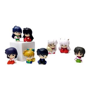 现货Q版夜叉杀生丸手办日暮戈薇桔梗云母七宝小公仔车载玩偶模型