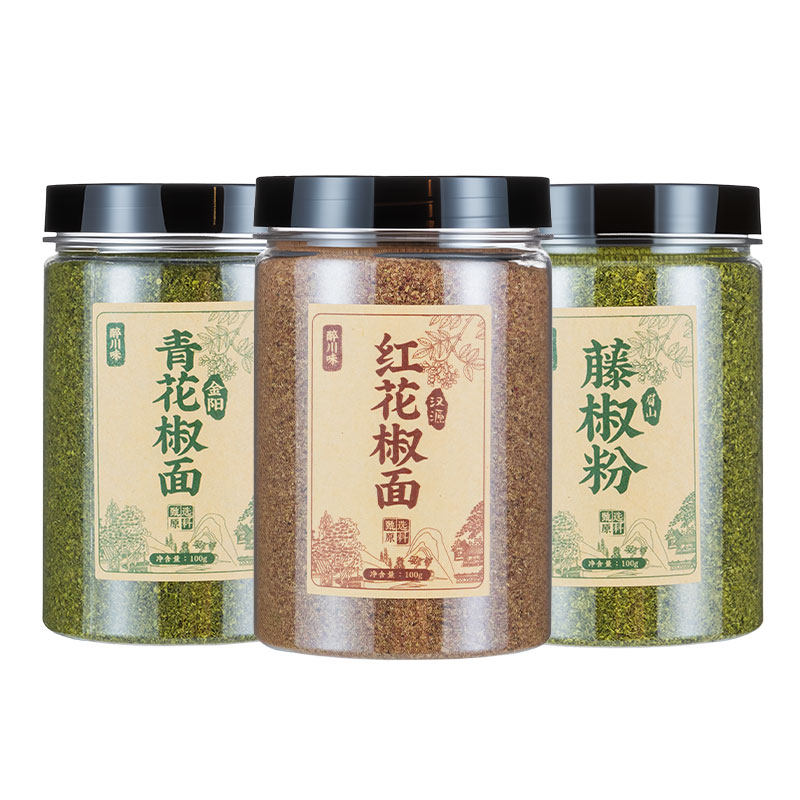 四川花椒粉瓶装100g红花椒面汉藤椒粉源青花椒粉特麻特香麻椒粉