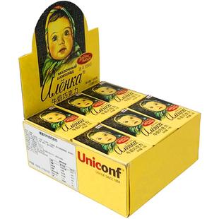 爱莲巧俄罗斯原装进口纯可可脂巧克力大头娃娃75%黑巧礼盒630g