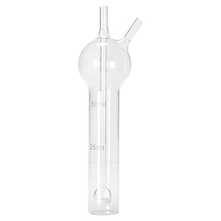 闽玻白色二氧化硫吸收瓶氧化管化学实验室氮氧化物玻璃直型吸收管