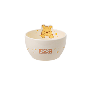 轻奢维尼熊陶瓷饭碗卡通可爱餐具套装2025新款高颜值碗具个人专用