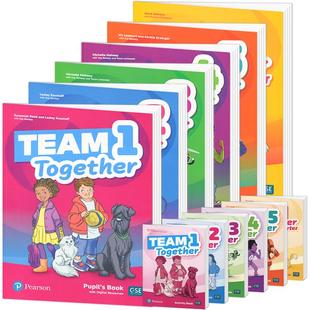 朗文培生少儿英语综合课程Team Together1-6书本练习册含朗文小英