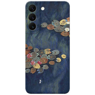 古典油画适用三星S22手机壳s26s25s24s23ultra艺术s21复古s20fe中国风荷花A56/A55/A54plus女款文艺软edge+