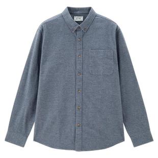 佐丹奴2026年春季新款纯棉单口袋商务休闲磨毛衬衫男长袖01045859