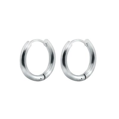 钛钢耳圈黑色防过敏耳环男士耳扣