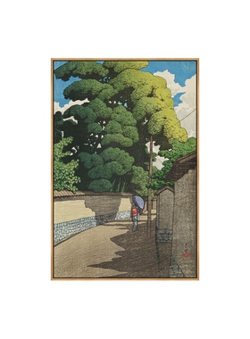川濑巴水浮世绘金沢下本多町画