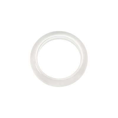 方糖家马料天然白玉髓冰种指环