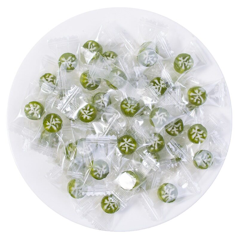 官方推荐茶字切片糖200g散装创意宇治抹茶味小糖果网红硬糖袋装喜
