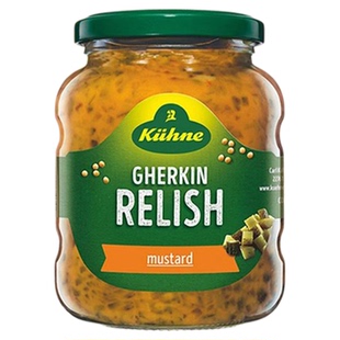 厚皮橙同款德国进口冠利黄芥末酸青瓜黄瓜酱青瓜蓉酱汉堡私焙