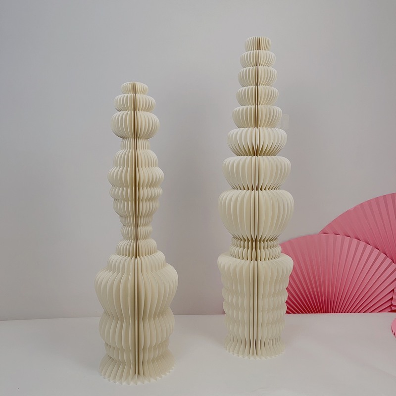 仙人掌风琴纸艺摆件会展布置折纸展架气球派对宝宝宴婚庆甜品道具