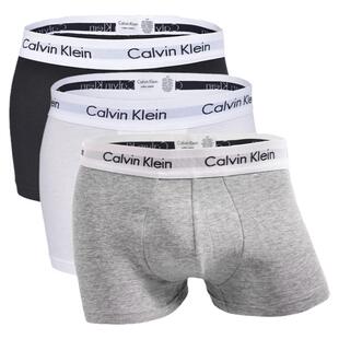 [保税仓]Calvin Klein男士纯色中腰平角内裤四角CK纯棉舒适短裤头