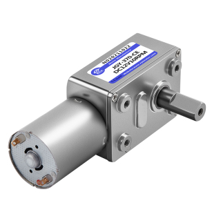 JGY370微型直流减速电机自锁齿轮涡轮蜗杆大扭矩低速小马达24v12v