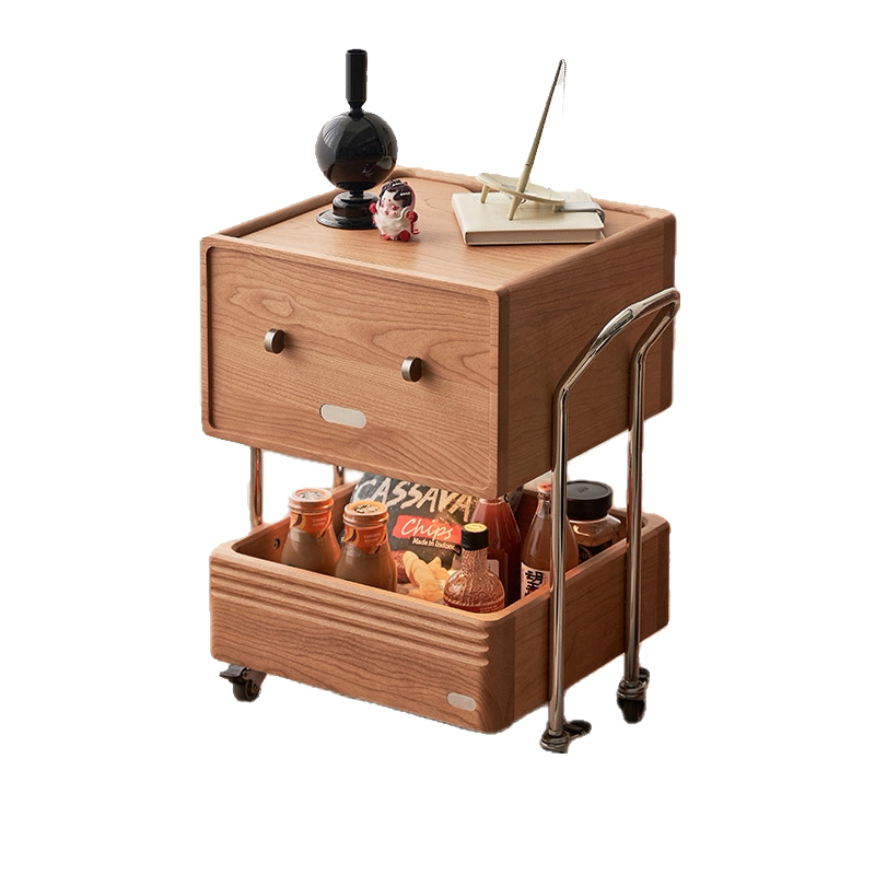 机器人边几实木可移动沙发边柜樱桃木卧室柜子电视柜边柜床头柜