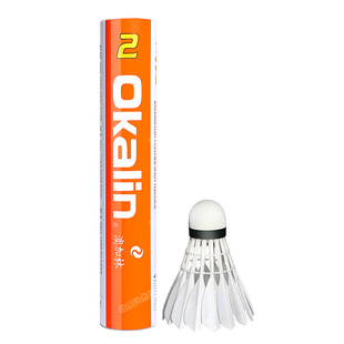 澳加林AC2羽毛球耐打飞行稳定鹚鸪鸭小方专业训练比赛用球12只装