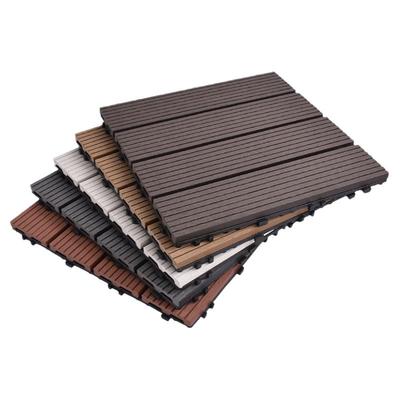 户外塑木地板自铺免龙骨