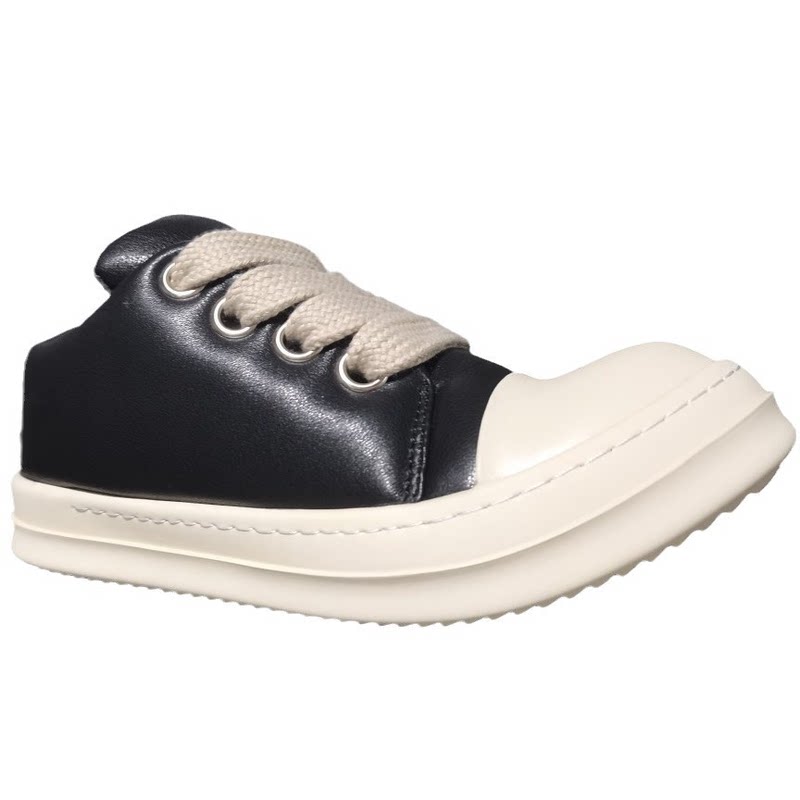 2026春秋牛皮增高面包Ro低帮鞋男