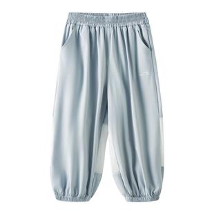 欧孕儿童裤子夏季薄款防蚊裤男童女童运动裤2025新款宝宝防晒裤