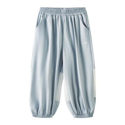 凉感儿童裤子夏季童装网眼防晒裤