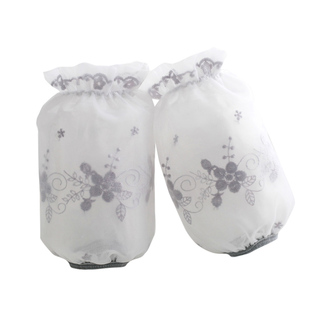 手袖套蕾丝套袖女士秋冬季工作防脏可爱护袖短款儿童ins潮羽绒服