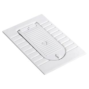 鹰泽卫浴带盖板蹲便器一体翻盖式蹲厕陶瓷蹲坑式便池家用大便盆