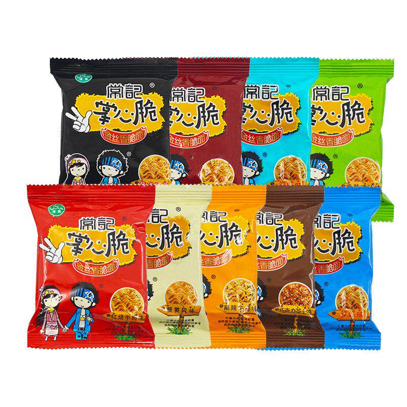 常记干脆面掌心脆干吃方便面整箱装解馋小零食休闲食品小吃大礼包