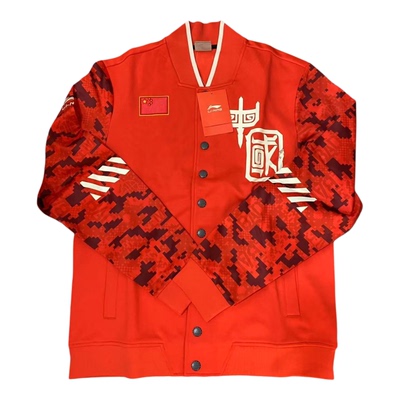 李宁男秋冬季大码加绒外套