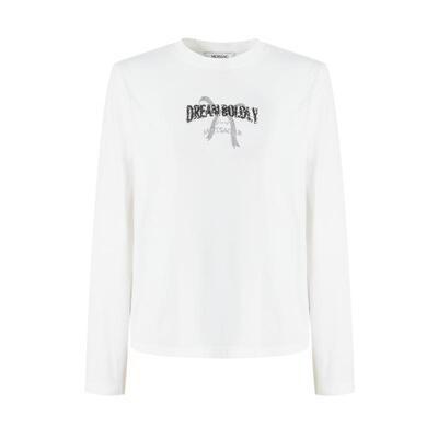 蝴蝶结刺绣基础打底长袖T恤