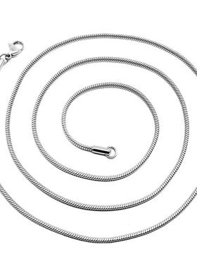 钛钢项链女士蛇骨链细链子不掉色