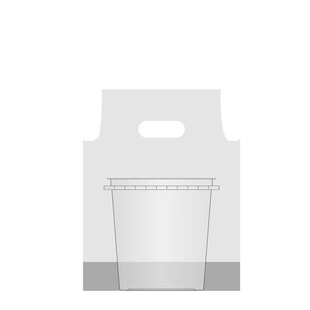 网红手提奶茶桶打包袋霸王杯1000ml奶茶袋子水果茶桶外卖塑料袋