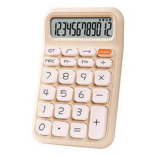 高颜值计算器迷你便携计算器柔性按键语音款办公室财务会计多功能计算机学生桌面ins风少女心多巴胺系计算机