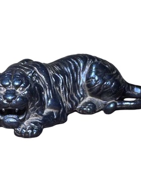 尼泊尔藏式天铁复古实心老虎摆件