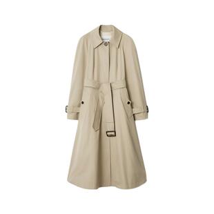 【24期免息】BURBERRY女装长嘎巴甸Ellingham修身宽摆大衣风衣