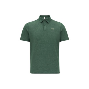 Reebok锐步 纯色Loge印花针织短袖Polo衫 男款
