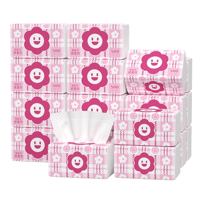 小蛮熊漫花纸巾家用实惠装