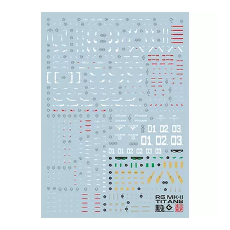 RG马克兔模型荧光水贴纸EVO