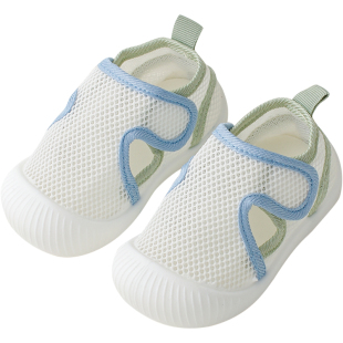 喜得瑞婴儿地板鞋夏季薄款网眼透气镂空儿童软底防滑宝宝学步鞋