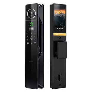 双开门智能锁农村自建房大门密码锁家用门锁带摄像头别墅智能门锁