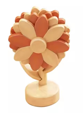 向日葵餐垫隔热垫实木质碗垫杯垫