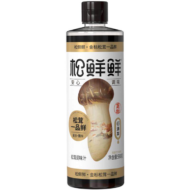 松鲜鲜松茸一品鲜580g代替生抽家用酱油耗油醋汁调味品官方旗舰店