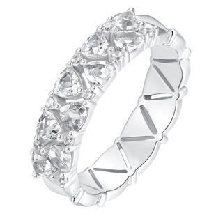 薾曼原创小蛋糕白水晶戒指纯银镶钻超闪小众百搭高级设计师指环