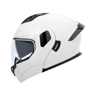 QSTK轻量化揭面盔新国标3c摩托车头盔男女双镜半全覆式蓝牙机车