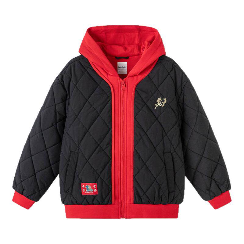 巴拉巴拉balaOne棉服拼接外套潮