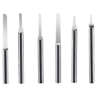 威特钨钢3.175毫米单刃柱刀双色板直刀雕刻刀数控电脑雕刻机刀具