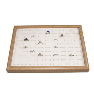 实木首饰盒戒指托盘耳钉耳环手串收纳盒子柜台陈列手链项链展示盒