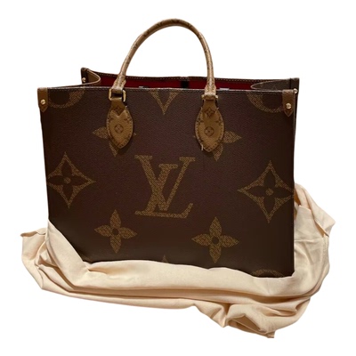 LV/女包老花Onthego中号托特包购物袋手提包单肩包通勤包丛林包