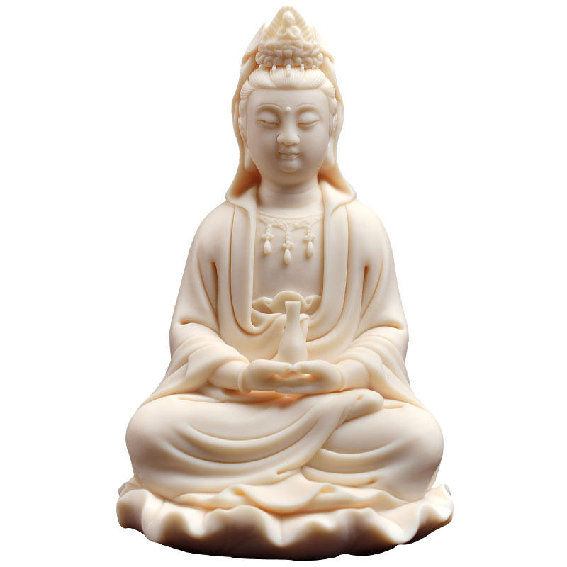 陶瓷观音菩萨随身佛像汽车汉白玉