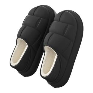 防水款棉拖鞋女冬季可外穿新款室内防滑加厚毛绒保暖情侣棉拖男士